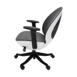 Techni Mobili Deco LUX Executive Office Chair, White