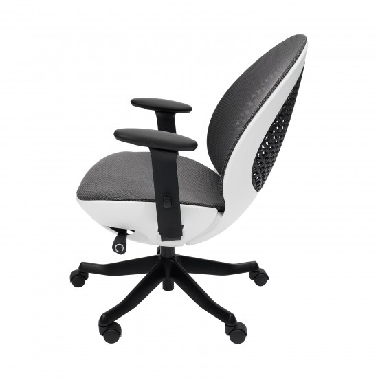 Techni Mobili Deco LUX Executive Office Chair, White