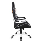 Techni Mobili Racing Style Home & Office Chair, Black