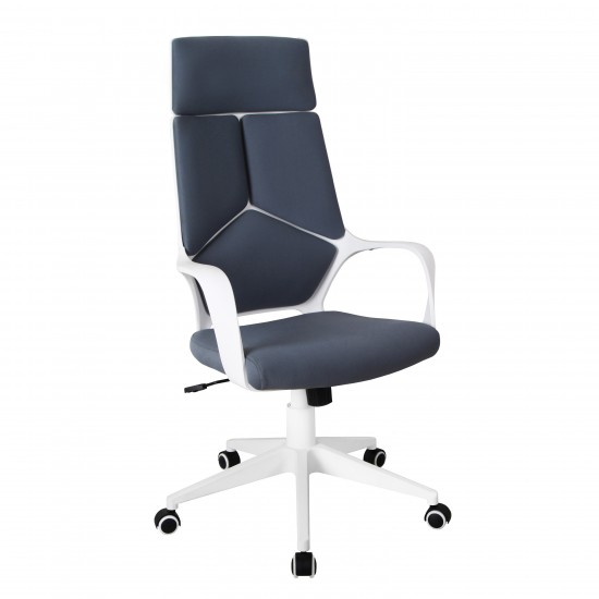 Techni Mobili Modern Studio Office Chair, Grey/White