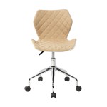 Techni Mobili Modern Height Adjustable Office Task Chair, Beige