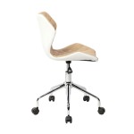 Techni Mobili Modern Height Adjustable Office Task Chair, Beige