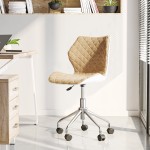 Techni Mobili Modern Height Adjustable Office Task Chair, Beige