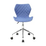 Techni Mobili Modern Height Adjustable Office Task Chair, Blue