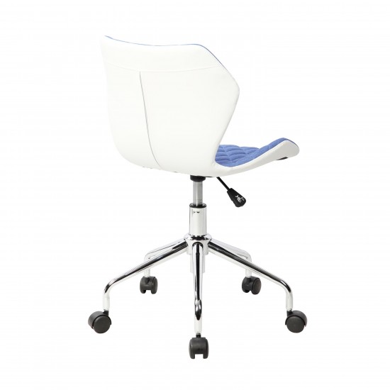 Techni Mobili Modern Height Adjustable Office Task Chair, Blue