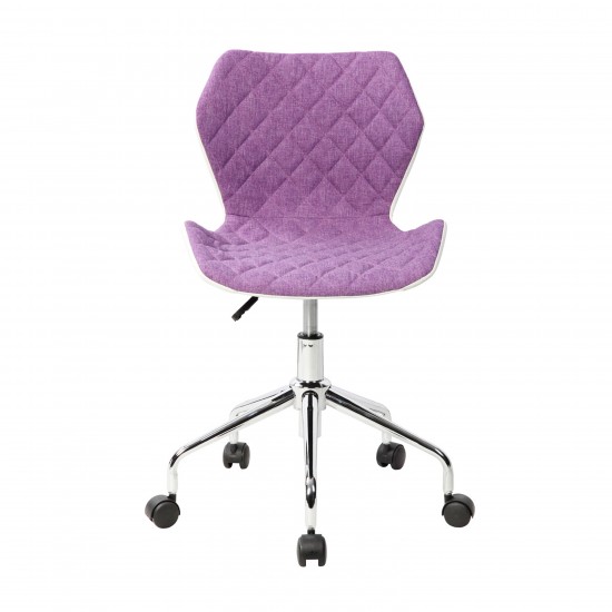 Techni Mobili Modern Height Adjustable Office Task Chair, Purple