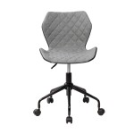 Techni Mobili Deluxe Modern Office Armless Task Chair, Grey