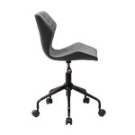 Techni Mobili Deluxe Modern Office Armless Task Chair, Grey