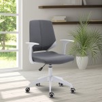 Techni Mobili Height Adjustable Mid Back Office Chair, Grey