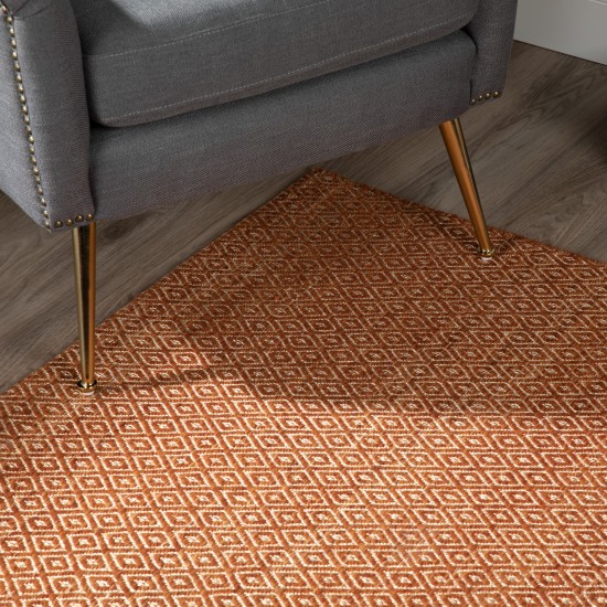 Addison Prism Canyon Diamond Weave Wool Area Rug, 5’ x 7’6", Canyon, APR32CA5X8