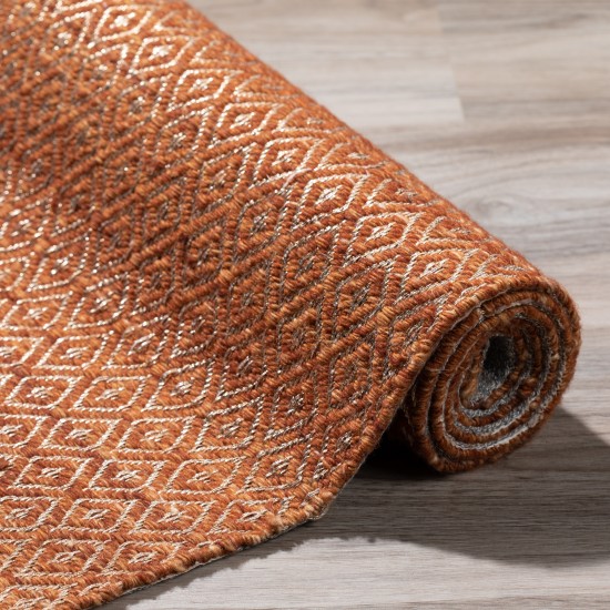 Addison Prism Canyon Diamond Weave Wool Area Rug, 5’ x 7’6", Canyon, APR32CA5X8