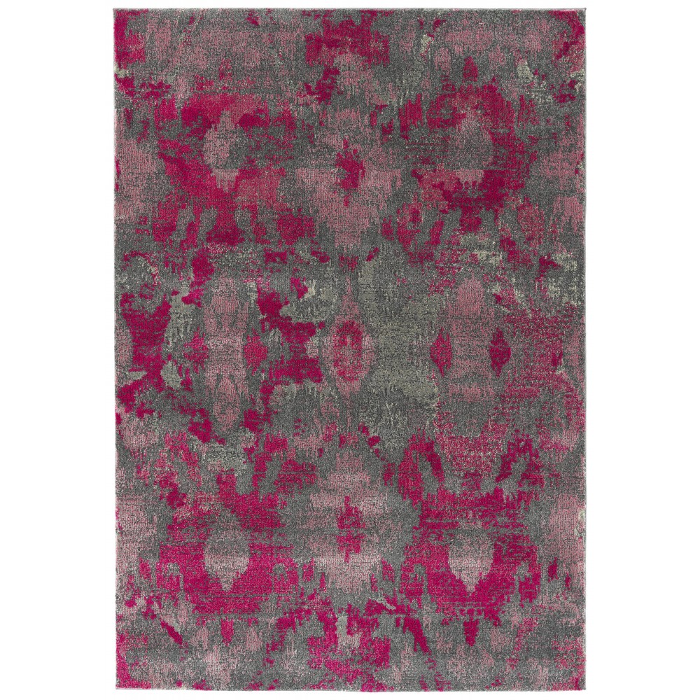 Addison Amelia Modern Damask Area Rug, 7’10" x 10’7", Lipstick, AME62LI8X11