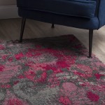 Addison Amelia Modern Damask Area Rug, 7’10" x 10’7", Lipstick, AME62LI8X11