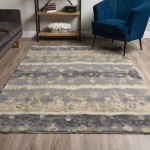 Addison Amelia Boho Causal Area Rug, 3’3" x 5’1", Smoke, AME63SM3X5