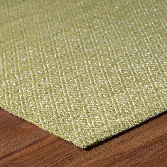 Addison Prism Celery Diamond Weave Wool Area Rug, 9’ x 13’, Celery, APR32CE9X13