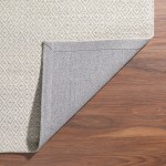 Prism Champagne Diamond Weave Wool Area Rug, 5’ x 7’6", Champagne, APR32CP5X8