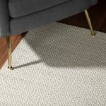 Prism Champagne Diamond Weave Wool Area Rug, 5’ x 7’6", Champagne, APR32CP5X8