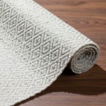 Prism Champagne Diamond Weave Wool Area Rug, 5’ x 7’6", Champagne, APR32CP5X8