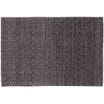 Prism Eggplant Diamond Weave Wool Accent Rug, 2’ x 3’, Eggplant, APR32EG2X3