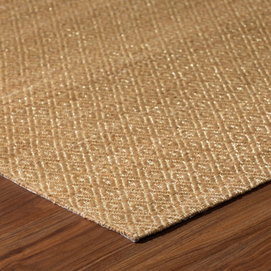 Prism Gilded Diamond Weave Wool Area Rug, 3’6" x 5’6", Gilded, APR32GI4X6