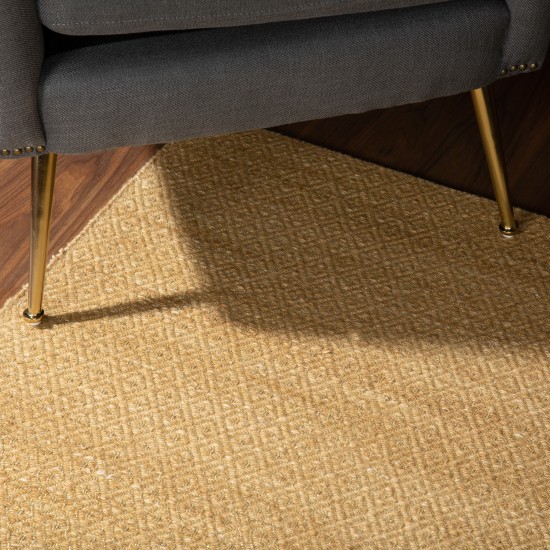 Prism Gilded Diamond Weave Wool Area Rug, 3’6" x 5’6", Gilded, APR32GI4X6