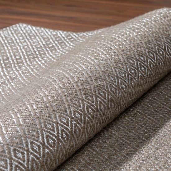 Addison Prism Latte Diamond Weave Wool Area Rug, 5’ x 7’6", Latte, APR32LA5X8