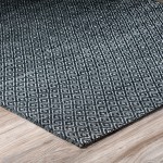 Addison Prism Night Diamond Weave Wool Area Rug, 5’ x 7’6", Night, APR32NI5X8