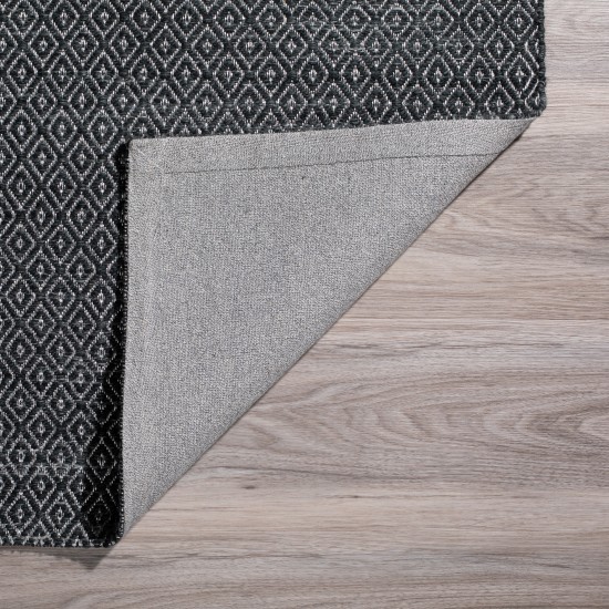 Addison Prism Night Diamond Weave Wool Area Rug, 5’ x 7’6", Night, APR32NI5X8