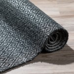 Addison Prism Night Diamond Weave Wool Area Rug, 5’ x 7’6", Night, APR32NI5X8