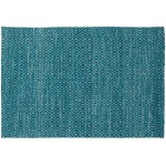 Prism Peacock Diamond Weave Wool Accent Rug, 2’ x 3’, Peacock, APR32PC2X3