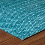 Prism Peacock Diamond Weave Wool Area Rug, 8’ x 10’, Peacock, APR32PC8X10