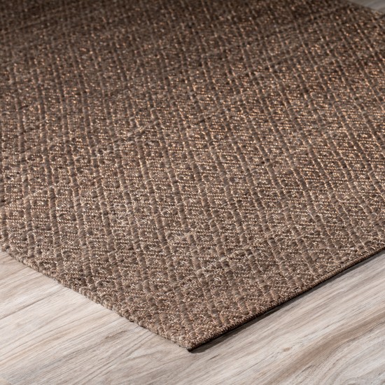Addison Prism Pecan Diamond Weave Wool Area Rug, 9’ x 13’, Pecan, APR32PE9X13