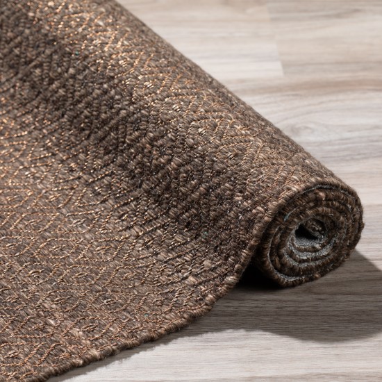 Addison Prism Pecan Diamond Weave Wool Area Rug, 9’ x 13’, Pecan, APR32PE9X13