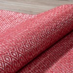 Prism Sangria Diamond Weave Wool Accent Rug, 2’ x 3’, Sangria, APR32SA2X3