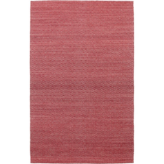 Prism Sangria Diamond Weave Wool Area Rug, 3’6" x 5’6", Sangria, APR32SA4X6