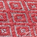 Prism Sangria Diamond Weave Wool Area Rug, 3’6" x 5’6", Sangria, APR32SA4X6