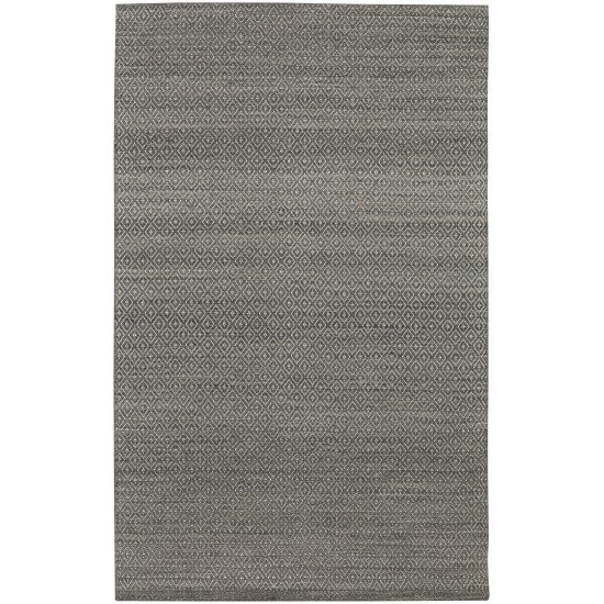 Addison Prism Silver Diamond Weave Wool Area Rug, 5’ x 7’6", Silver, APR32SI5X8