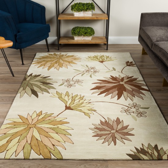 Addison Marlow Contemporary Floral Area Rug, 5’x7’9", Multi, AML40MU5X8