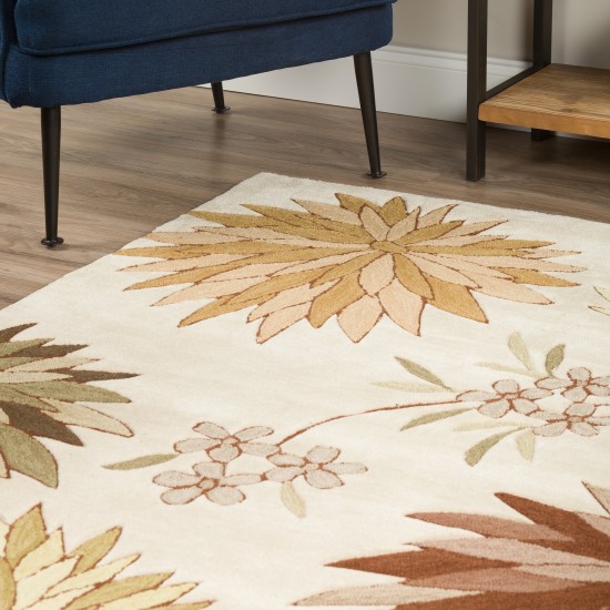 Addison Marlow Contemporary Floral Area Rug, 9’ x 13’, Multi, AML40MU9X13