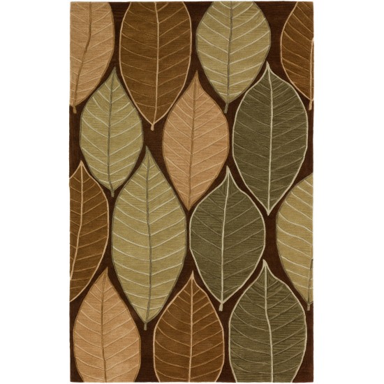 Addison Marlow Contemporary Floral Area Rug, 5’x7’9", Fall, AML41FA5X8