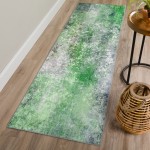 Odyssey Vibrant Velvet Non-skid Runner Rug, 2’3" x 7’6", Cosmic, AOD32CO2X8