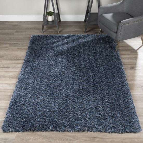 Addison Retreat Casual Multi-tonal Shag Area Rug, 5’ x 7’6", Ink, ART22IN5X8