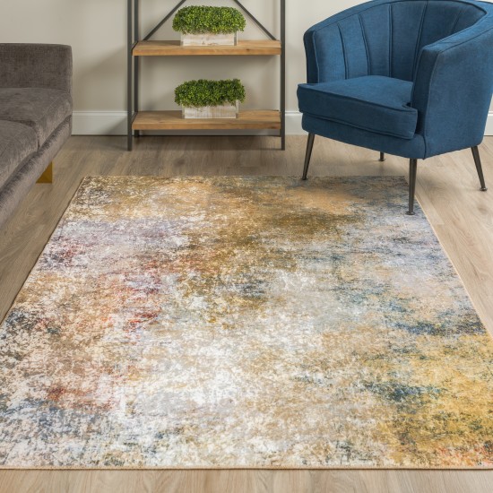 Addison Odyssey Vibrant Velvet Non-skid Area Rug, 5’ x 7’6", Venus, AOD32VE5X8