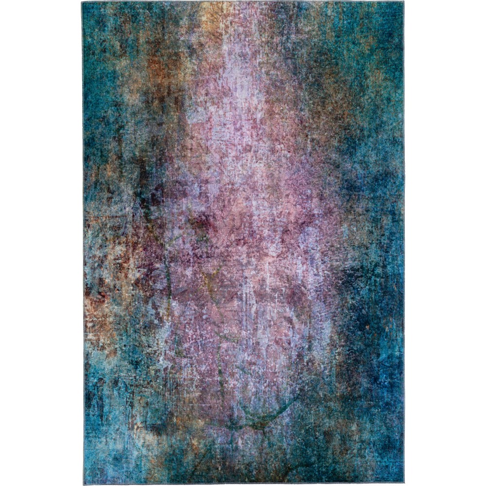 Addison Odyssey Vibrant Velvet Non-skid Area Rug, 5’ x 7’6", Galaxy, AOD35GA5X8