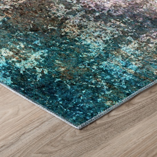 Addison Odyssey Vibrant Velvet Non-skid Area Rug, 5’ x 7’6", Galaxy, AOD35GA5X8