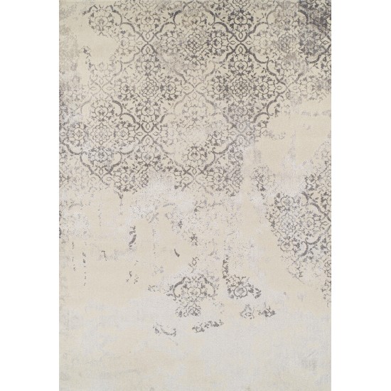 Addison Sheffield Distressed Trellis Area Rug, 3’3" x 5’1", Grey, ASH32GR3X5