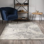 Addison Sheffield Distressed Trellis Area Rug, 5’3" x 7’7", Grey, ASH32GR5X8