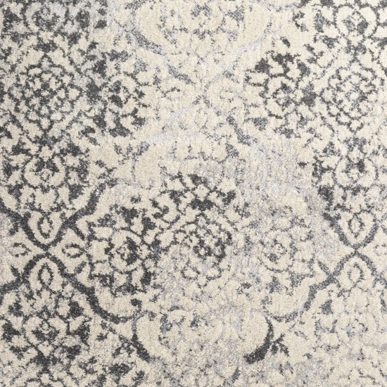 Addison Sheffield Distressed Trellis Area Rug, 5’3" x 7’7", Grey, ASH32GR5X8