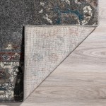 Sheffield Snowflake Medallion Area Rug, 7’10" x 10’7", Grey, ASH34GR8X11