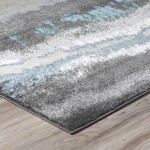 Addison Sheffield Modern Landscape Area Rug, 7’10" x 10’7", Grey, ASH37GR8X11